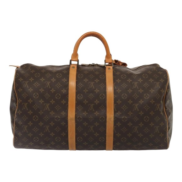 LOUIS VUITTON Monogram Keepall 55 Boston Bag M41424 LV Auth 83060 - Picture 2 of 16